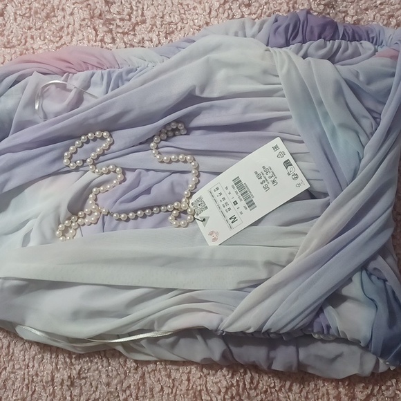 NWT ZARA TULLE DRESS SIZE M 💜 - Picture 2 of 5